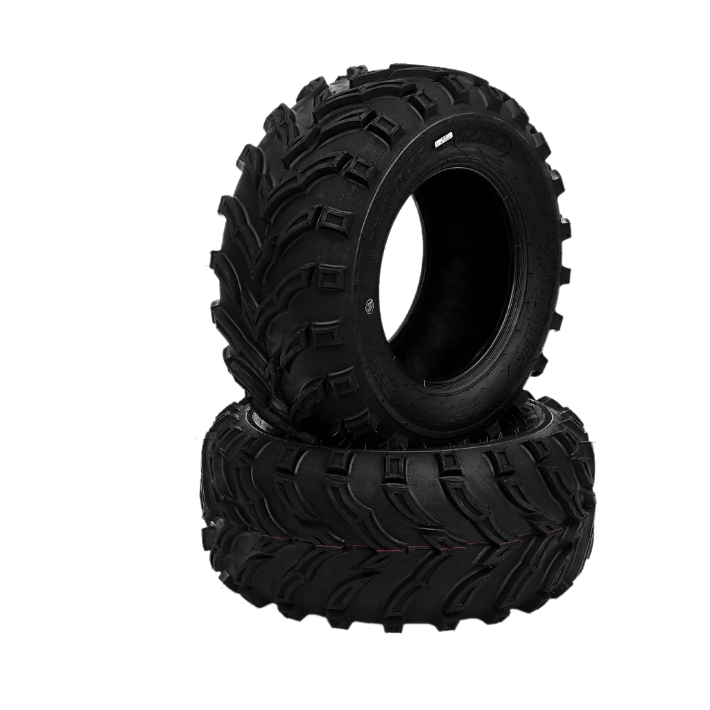 All Terrain 25x10-12 ATV Tires, Set of 2, 6PR Tubeless