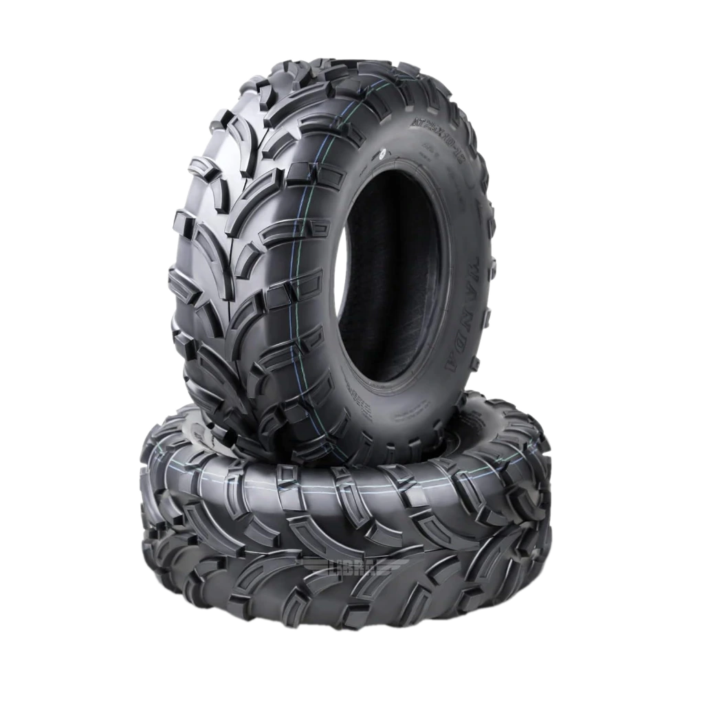 Wanda 25x10-12 ATV Tires, Set of 2, 6PR Tubeless